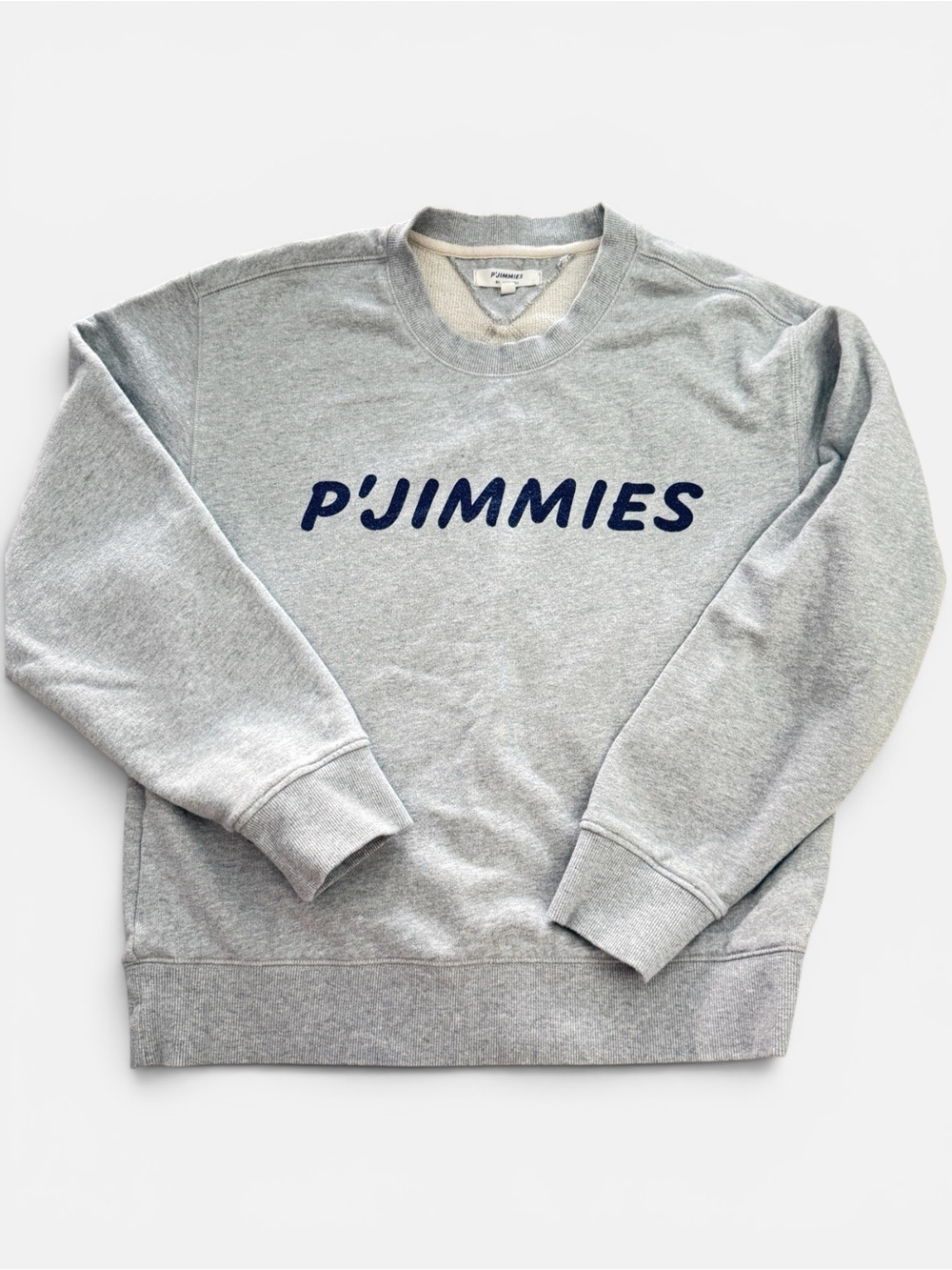 Alex Mill P'Jimmies Logo 100% Cotton Sweatshirt Heather Gray Unisex Size Small